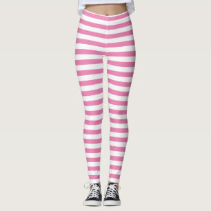 Leggings Moda Tirada mínima rosa y blanca