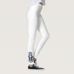 Leggings Moda y piernas de anclaje simples<br><div class="desc">Moda y piernas simples con ancla en cada tobillo</div>