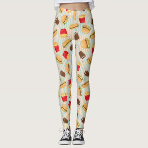Leggings Modelo 2 de los alimentos de preparación rápida