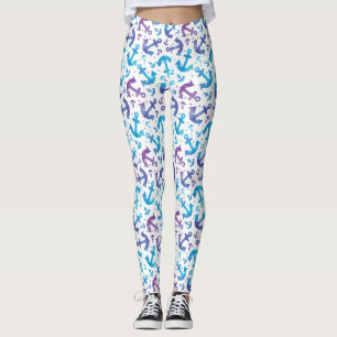 Leggings Modelo 2 del ancla del teñido anudado