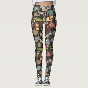 Leggings Modelo africano de los animales