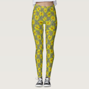Leggings Modelo amarillo floral del Wildflower
