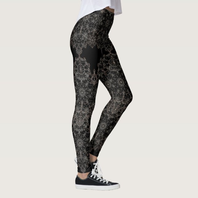Leggings Modelo atado elegante del oro (Derecha)