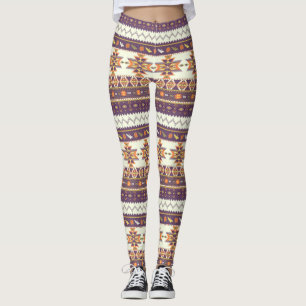 Leggings Modelo azteca colorido