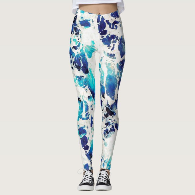 Leggings Modelo azul (Anverso)