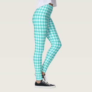 Leggings Modelo azul del diamante de la combinación de