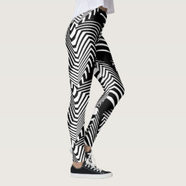 Leggings Modelo blanco negro salvaje y loco del miembro de