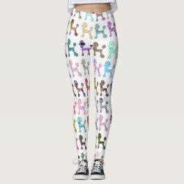 Leggings Modelo caprichoso femenino de Chevron del caniche