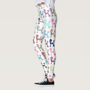Leggings Modelo caprichoso femenino de Chevron del caniche
