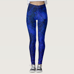 Leggings Modelo cibernético enrrollado de la placa de