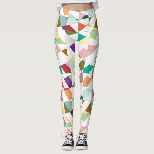 Leggings Modelo colorido de la tapicería del Harlequin