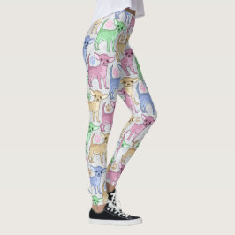 Leggings Modelo colorido del amante de la chihuahua