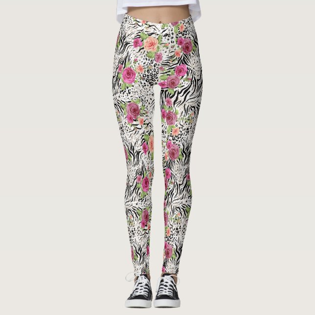 Leggings Modelo con los estampados de animales (Anverso)