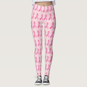 Leggings Modelo de alternancia de la cinta rosada en rosa