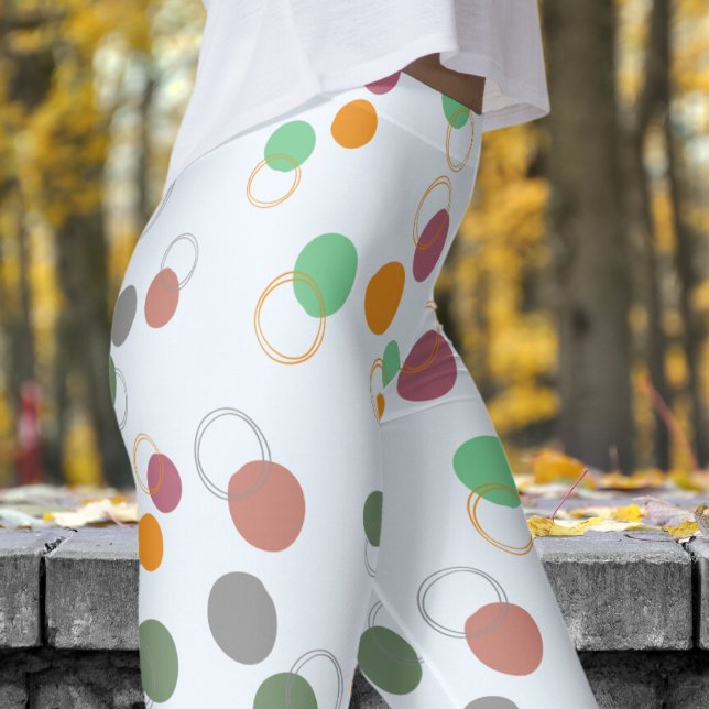 Leggings Modelo de burbujas azules de Alice Bubbles (Bubbly Bubbles on Alice Blue Leggings)