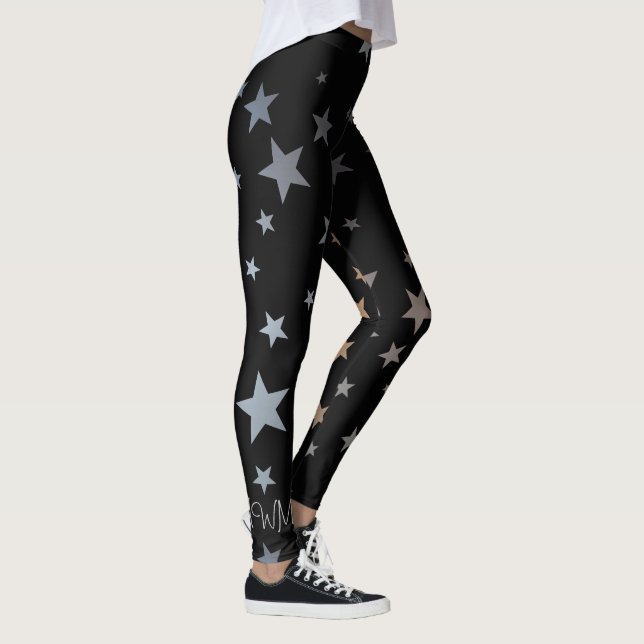 Leggings Modelo de estrella de plata del cromo (Derecha)