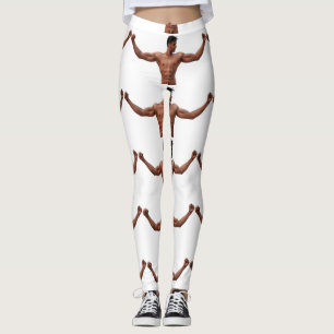 Leggings Modelo de fitness masculino Thunder_Cove