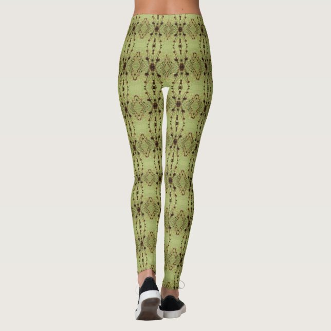 Leggings Modelo de flores muerto 15 (Reverso)