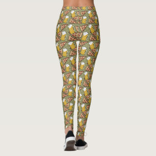 Leggings Modelo de la cerveza y de la pizza