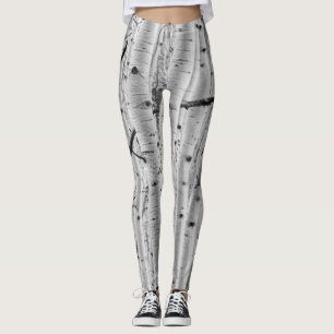 Leggings Modelo de la corteza de árbol - temblor Aspen