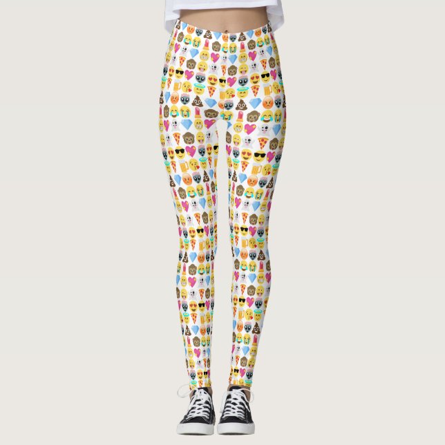 Leggings Modelo de la emoji (Anverso)