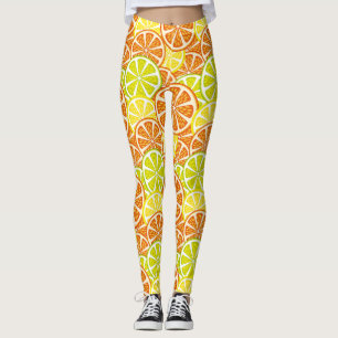 Leggings Modelo de la fruta cítrica