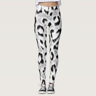 Leggings Modelo de la piel de la piel del leopardo