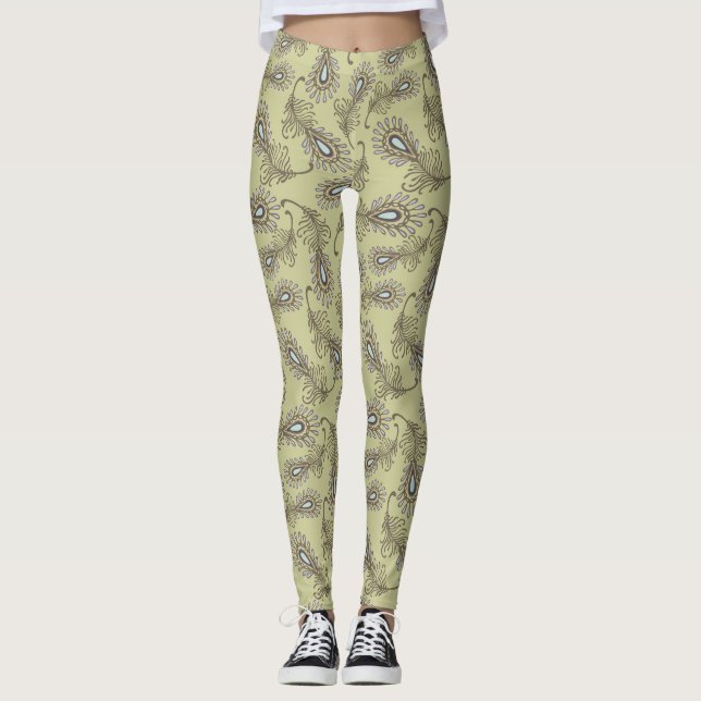 Leggings Modelo de la pluma (Anverso)