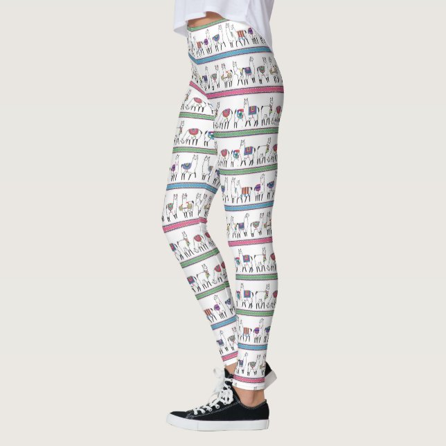 Leggings Modelo de la raya de la llama (Izquierda)