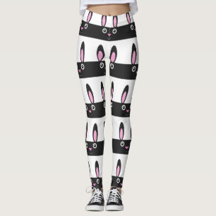 Leggings Modelo de la raya de la sonrisa del conejito