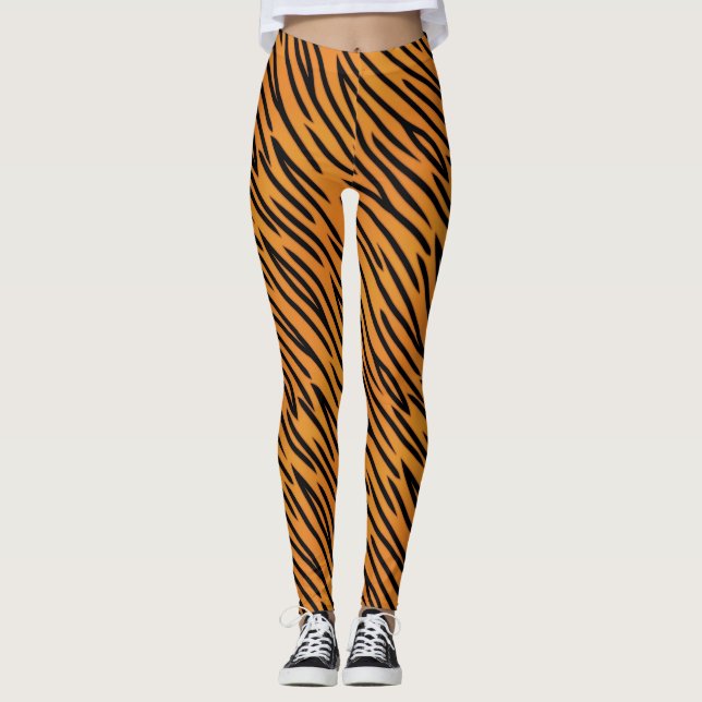 Leggings Modelo de la raya del tigre (Anverso)
