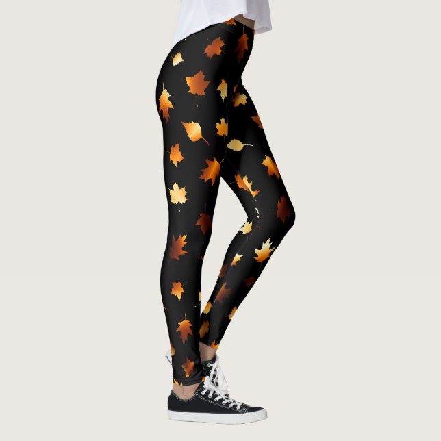 Leggings Modelo de las hojas de otoño (Derecha)