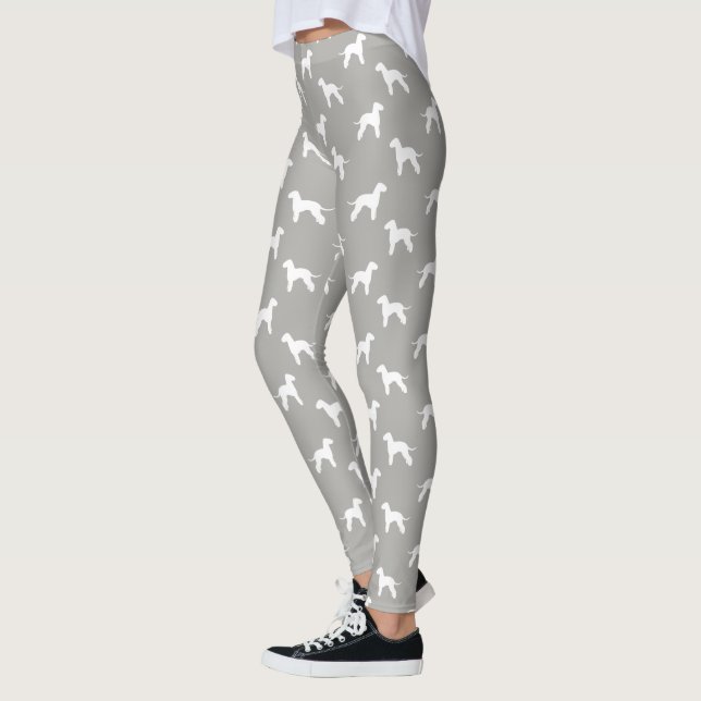 Leggings Modelo de las siluetas de Bedlington Terrier (Izquierda)
