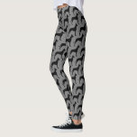 Leggings Modelo de las siluetas de great dane<br><div class="desc">Polainas de la diversión para los amantes de great dane</div>