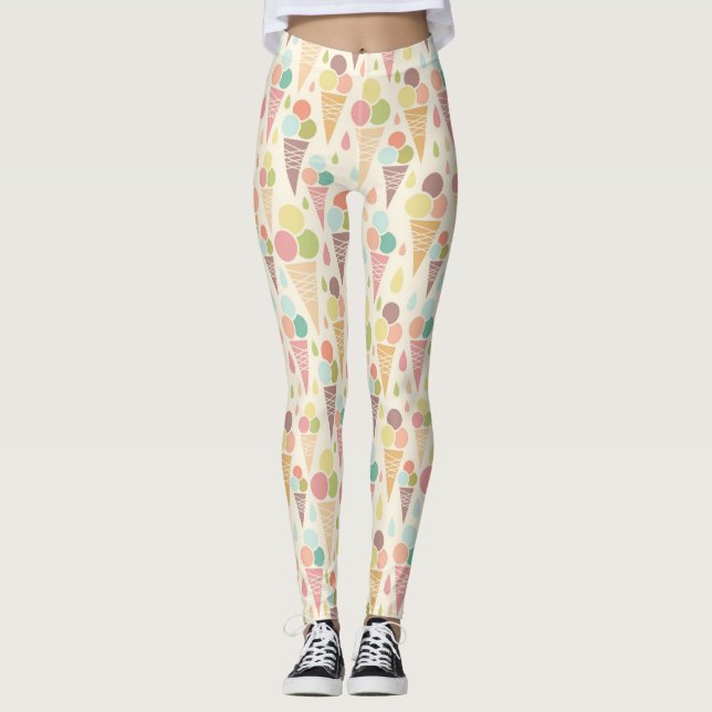 Leggings Modelo de los conos de helado (Anverso)