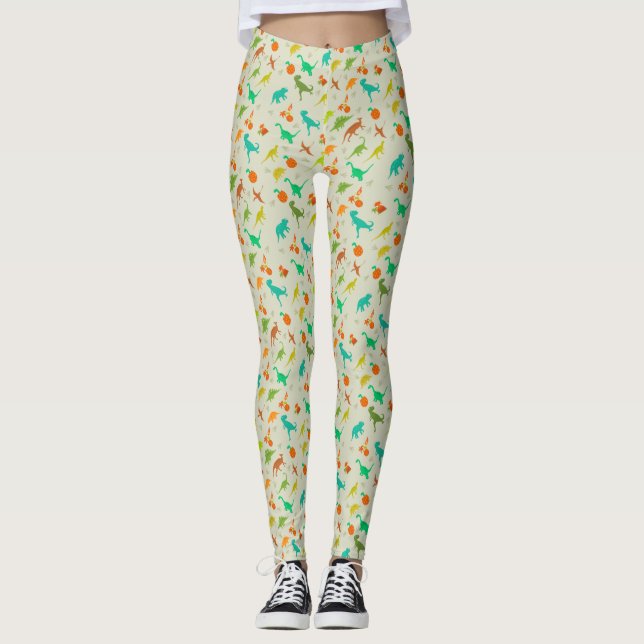 Leggings Modelo de los dinosaurios (Anverso)