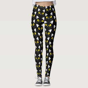 Leggings Modelo de los gatos negros de Halloween