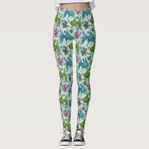 Leggings Modelo de los pescados del vintage