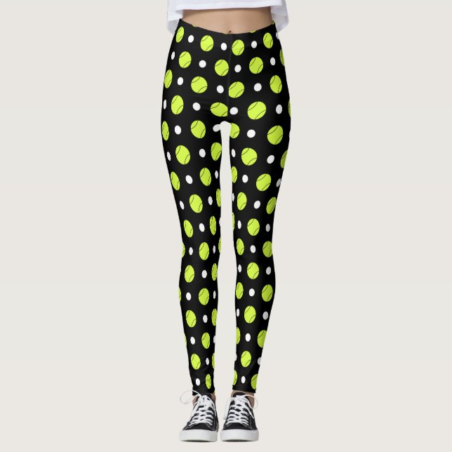 Leggings Modelo de lunar de la pelota de tenis (Anverso)