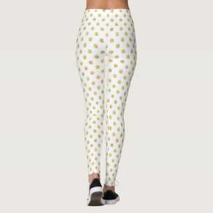 Leggings Modelo de lunar elegante del Relieve metalizado