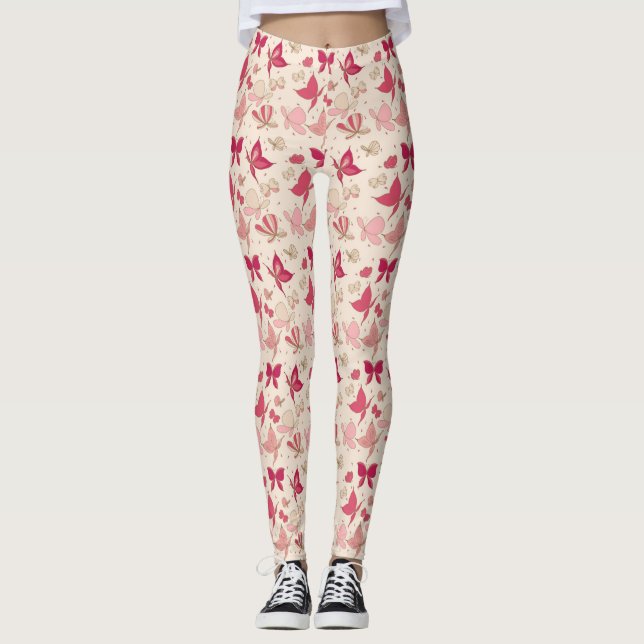 Leggings modelo de mariposa 2 (Anverso)