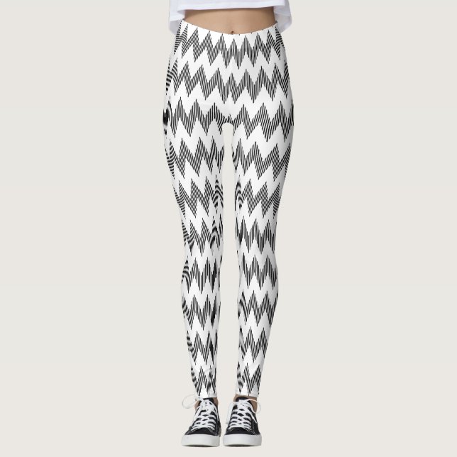 Leggings Modelo de zigzag geométrico 2 (Anverso)
