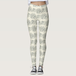 Leggings Modelo decorativo de las cáscaras