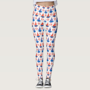 Leggings Modelo del barco de vela