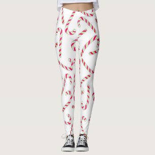 Leggings Modelo del bastón de caramelo del navidad