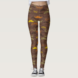 Leggings Modelo del bigote, estilo retro 5