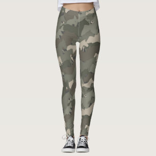 Leggings Modelo del camuflaje de los caballos salvajes