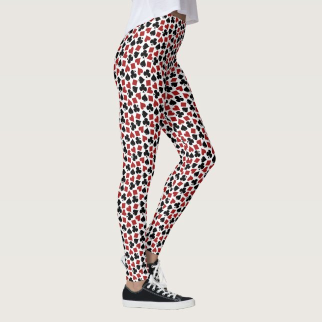 Leggings Modelo del casino de Vegas del juego del naipe del (Derecha)