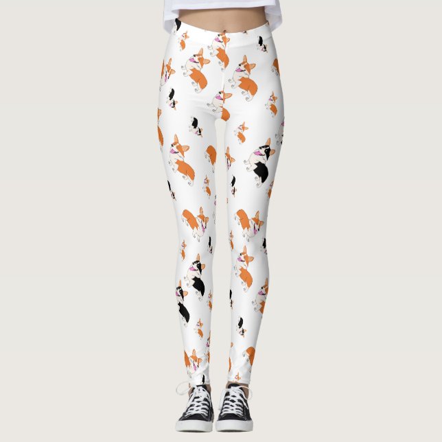 Leggings Modelo del Corgi Galés (Anverso)
