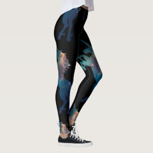 Leggings Modelo del espacio del unicornio